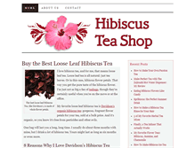 Tablet Screenshot of hibiscusteashop.com